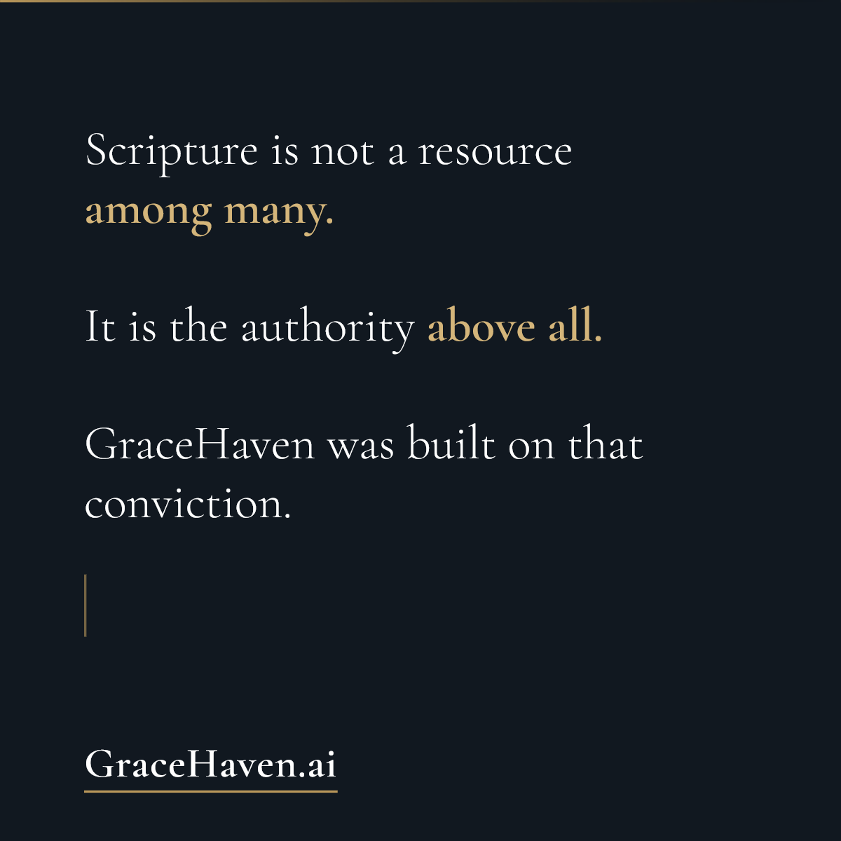 Feature — Scripture Is the Authority Above All