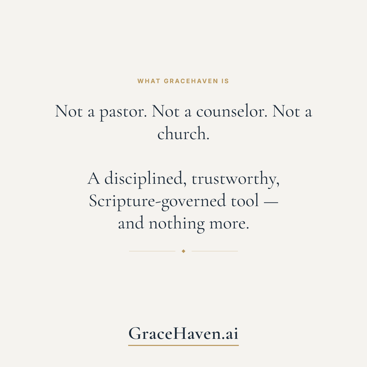 Feature — What GraceHaven Is