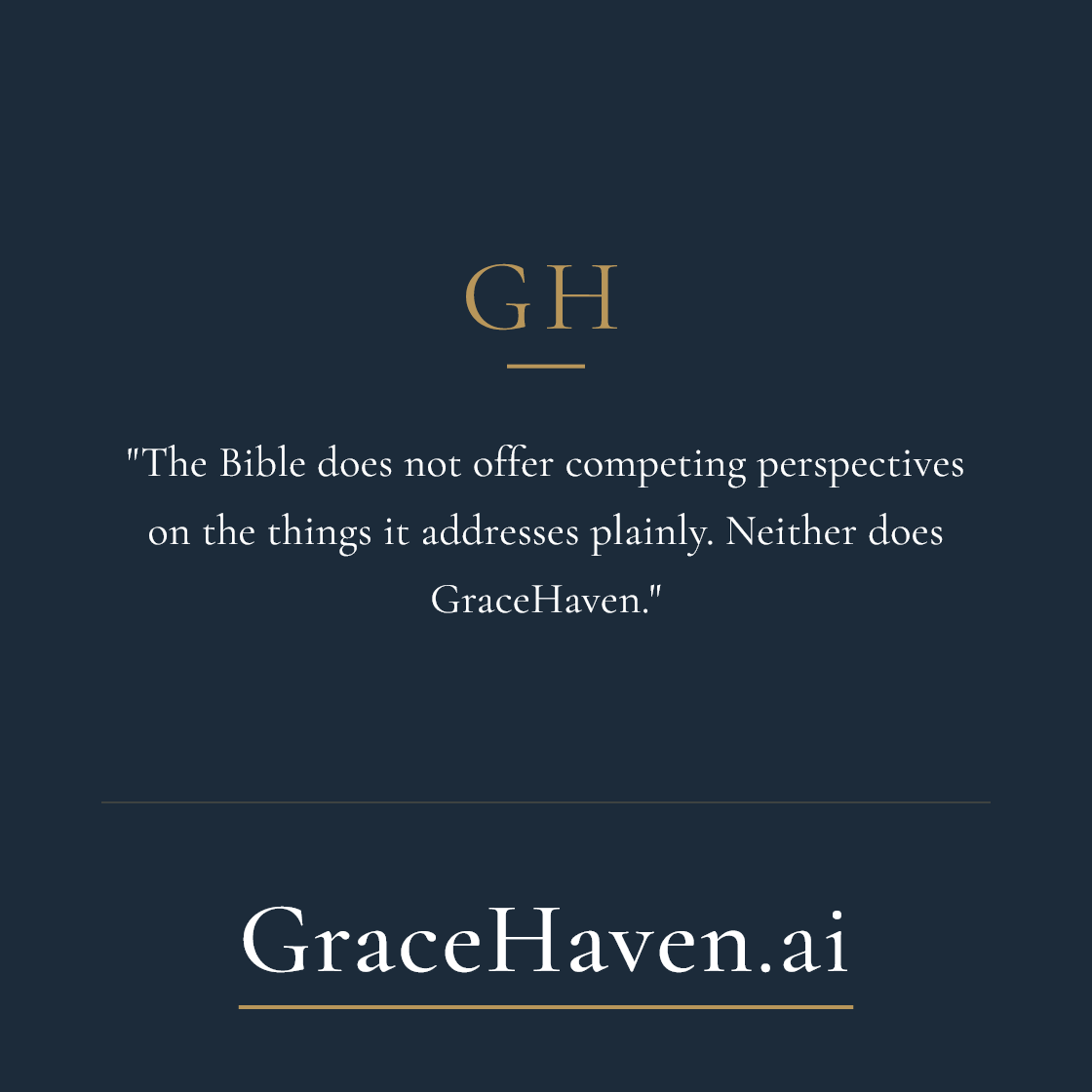 Feature — No Competing Perspectives