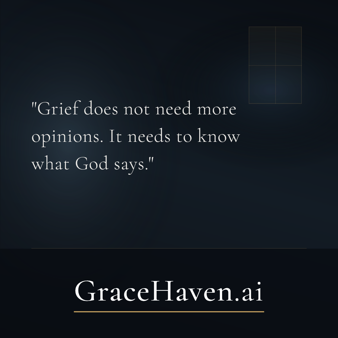 Feature — Grief Needs What God Says