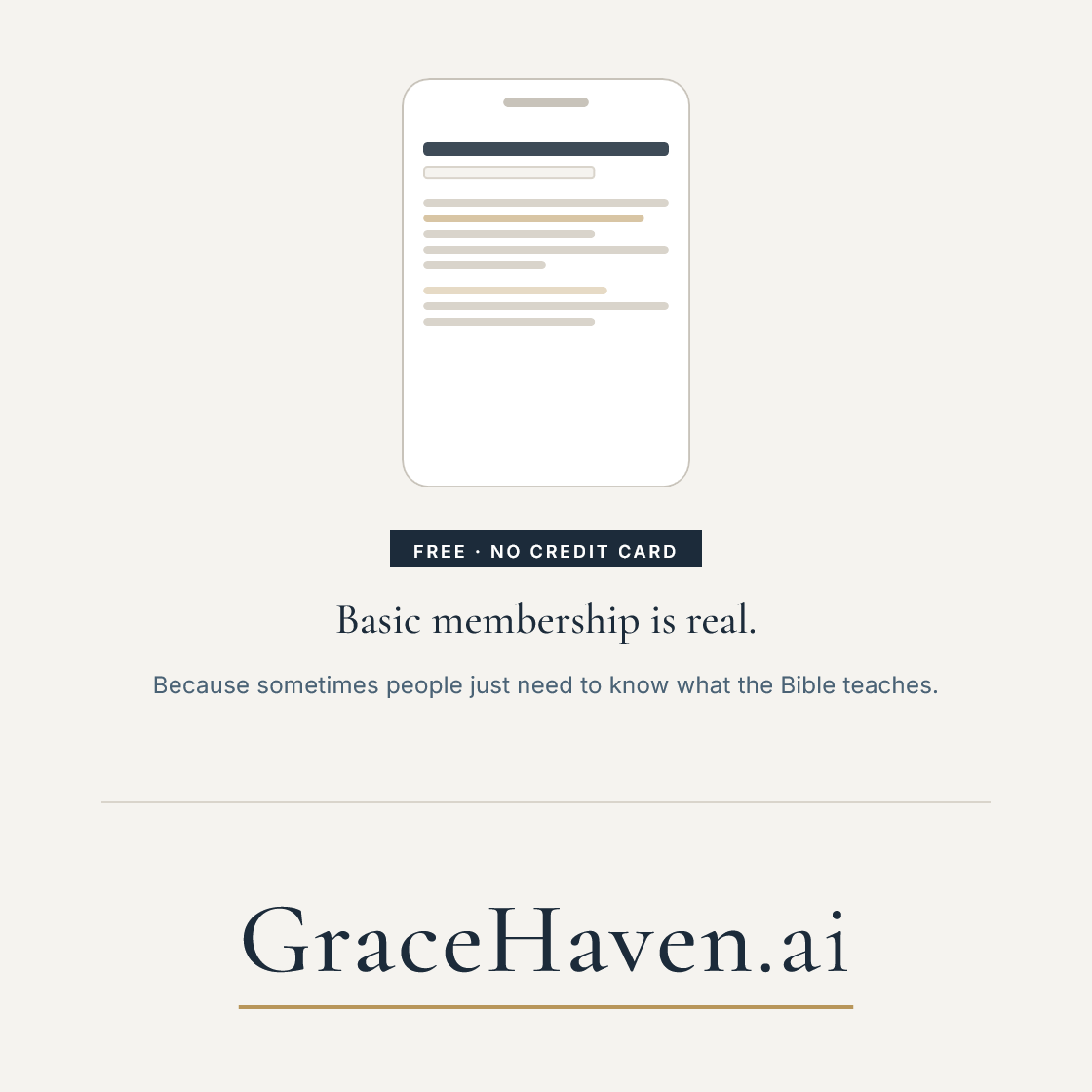 Feature — Free — No Credit Card Needed