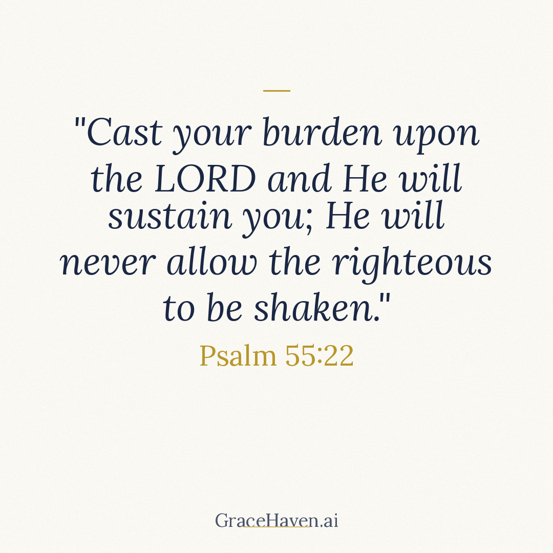 Scripture Card — Psalm 55:22
