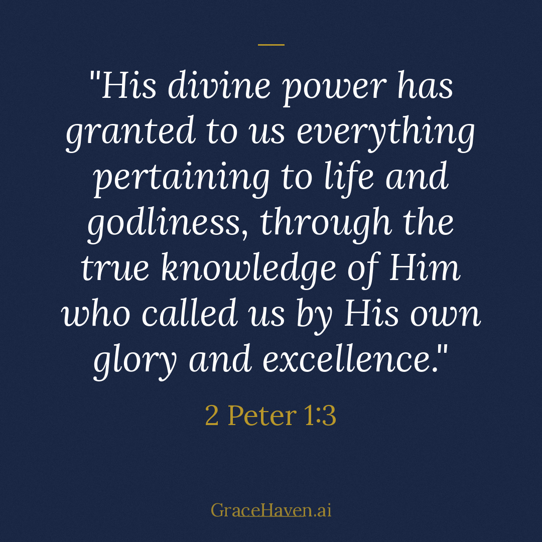 Scripture Card — 2 Peter 1:3