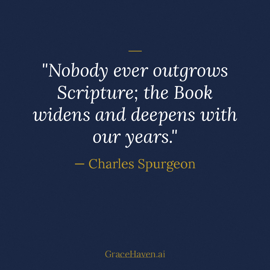 Quote — Spurgeon on Growing in Scripture