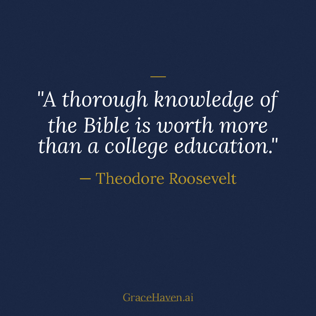 Quote — Theodore Roosevelt on the Bible