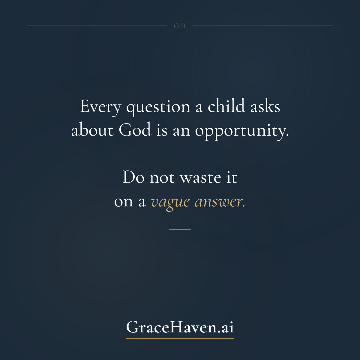 Feature — Every Question a Child Asks