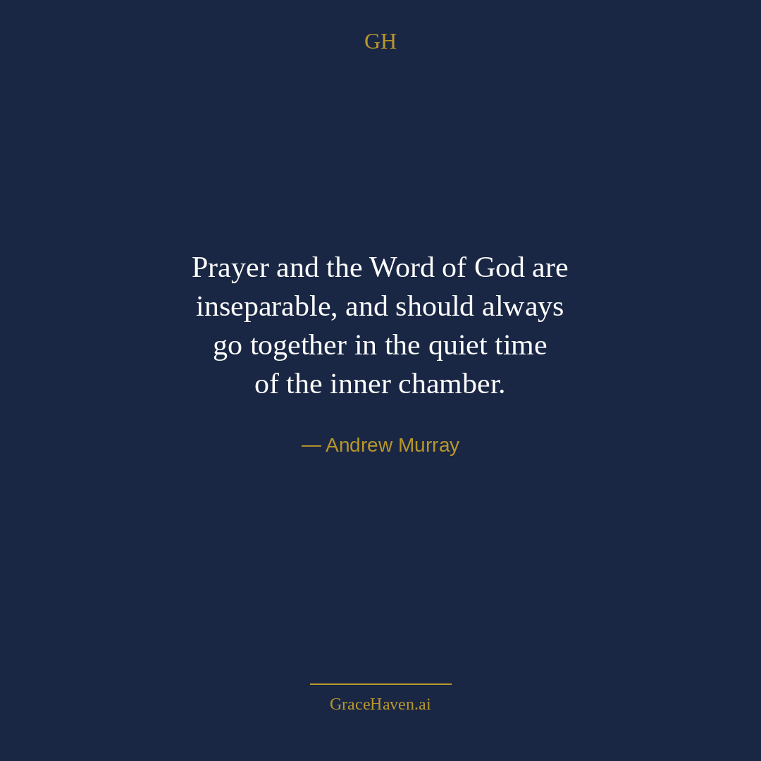Quote — Andrew Murray on Prayer and the Word