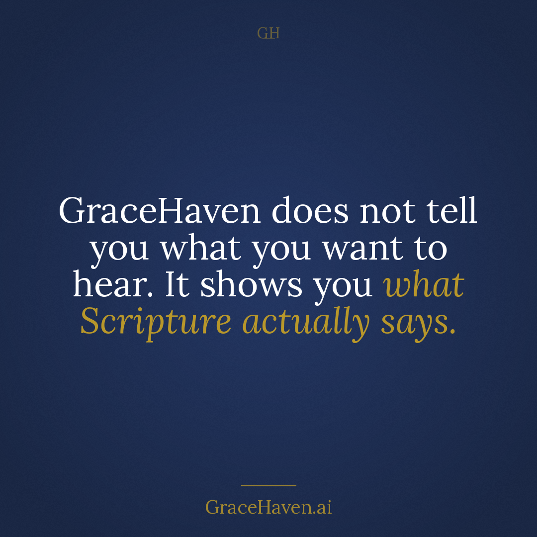 Feature — What Scripture Actually Says