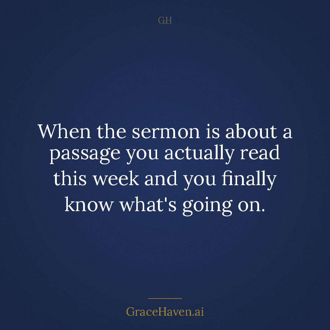 Meme — When the Sermon Hits