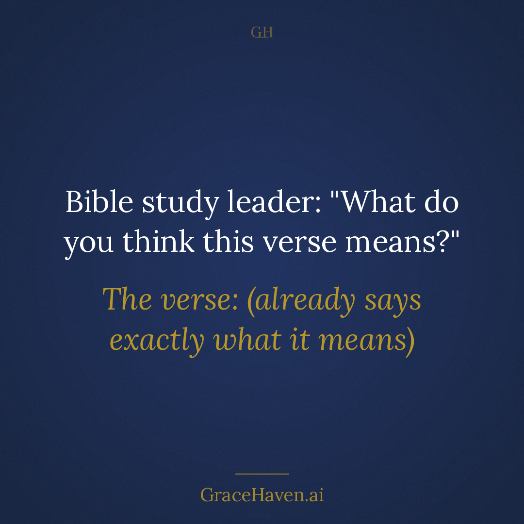 Meme — The Verse Already Says It