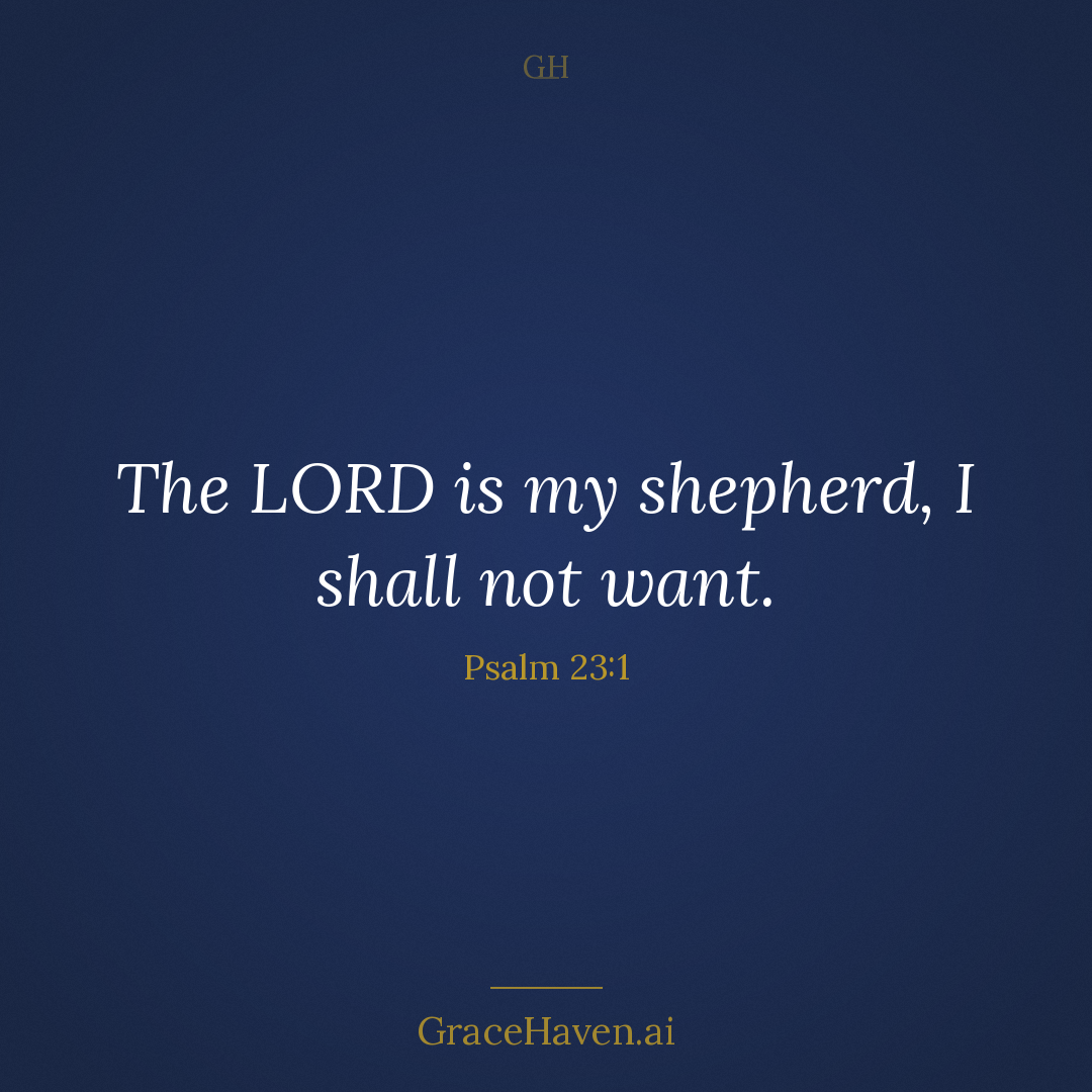 Scripture Card — Psalm 23:1