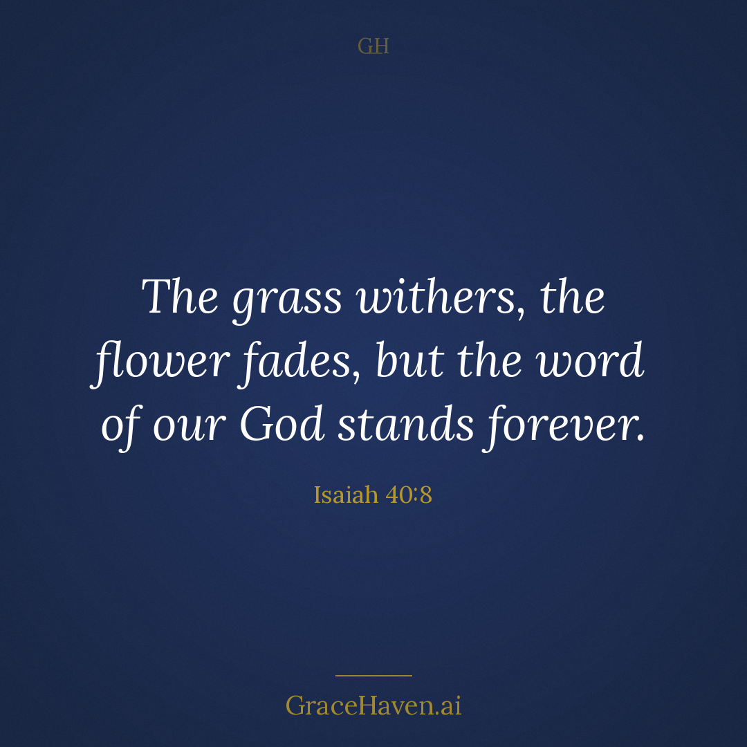 Scripture Card — Isaiah 40:8