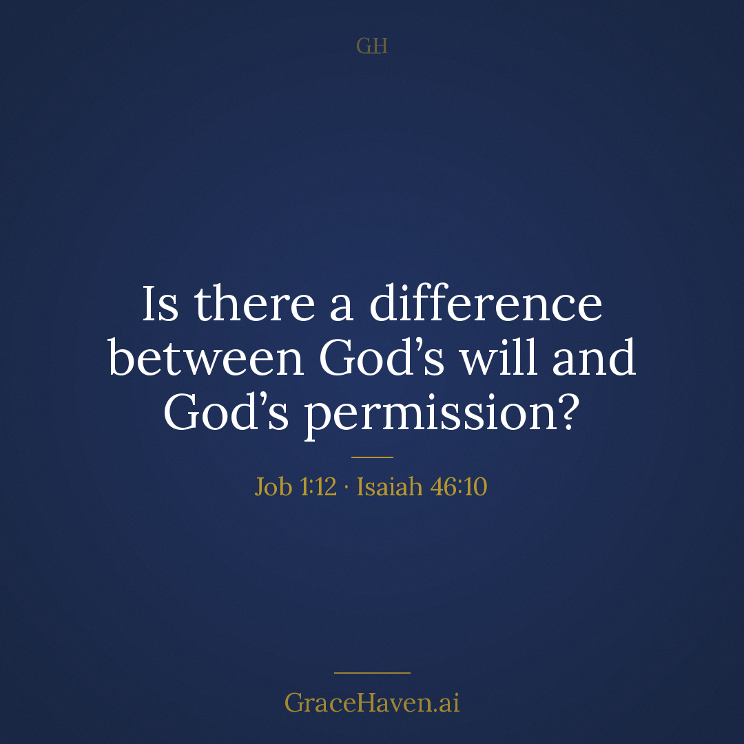 Study Prompt — God's Will vs God's Permission