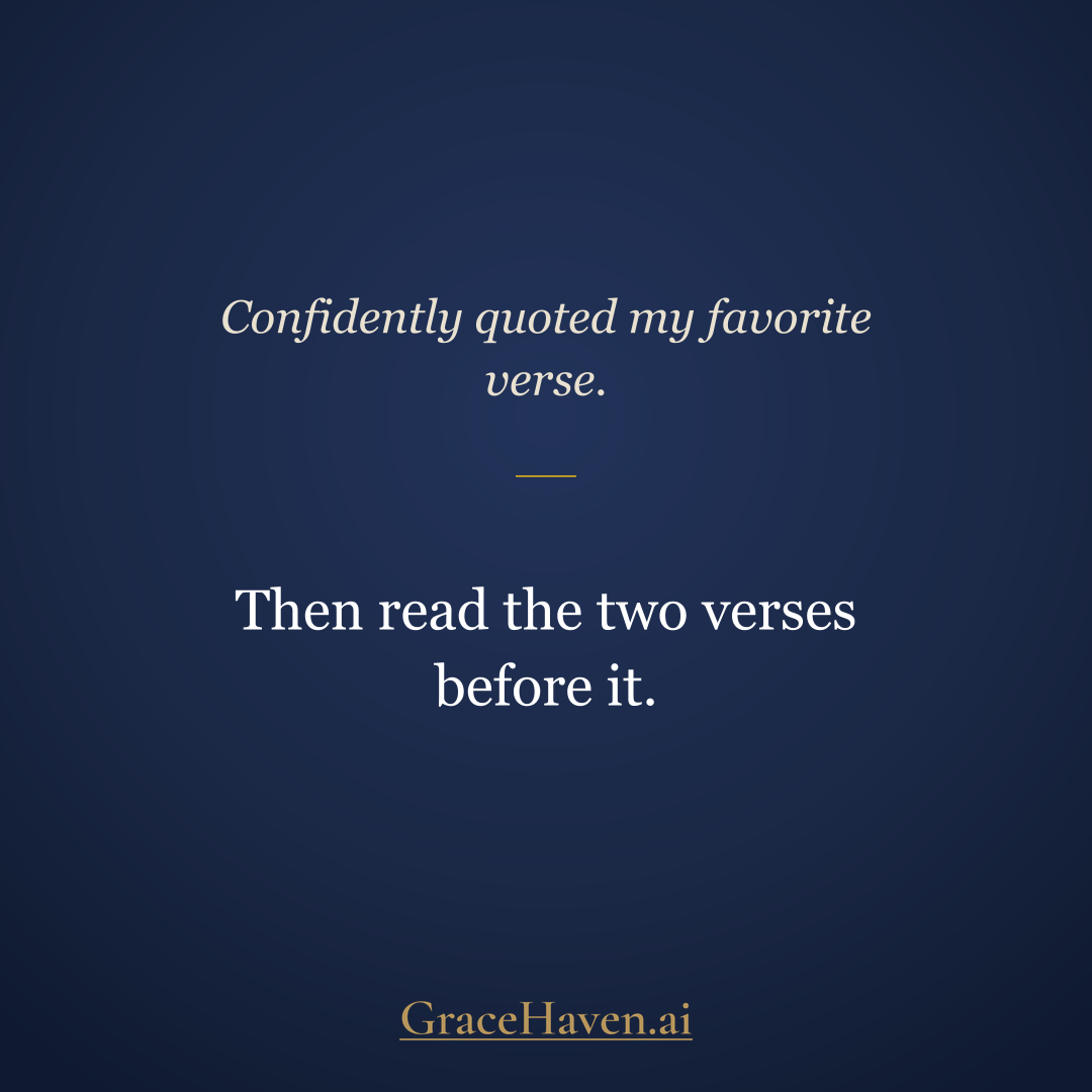 Meme — The Two Verses Before