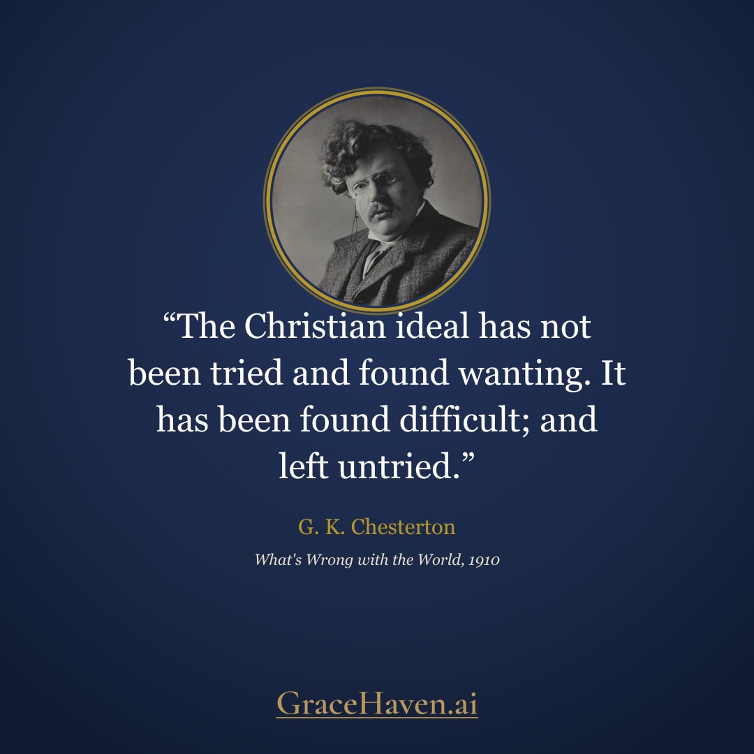 Quote — Chesterton on the Christian Ideal