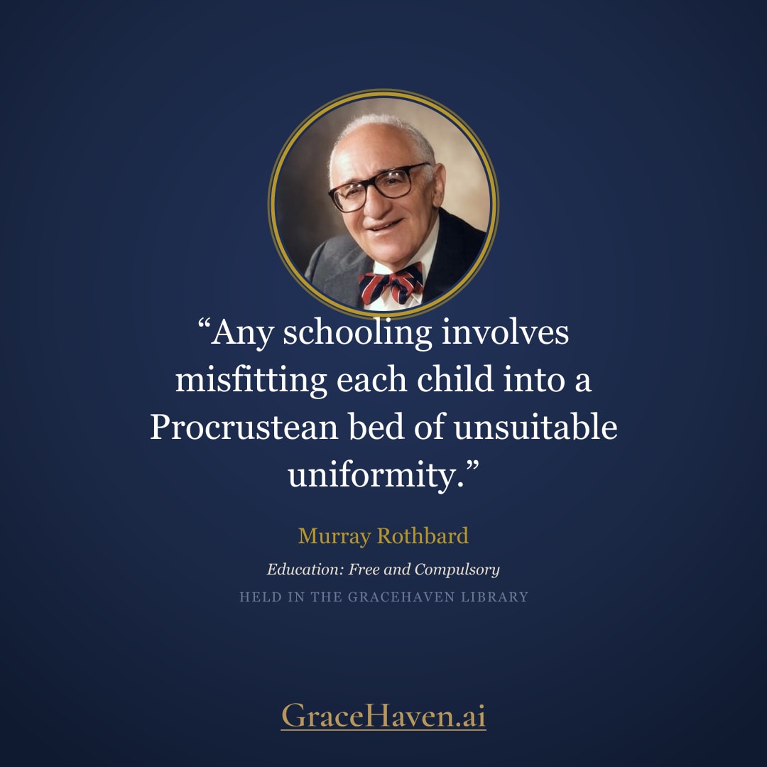 Quote — Rothbard on Uniform Schooling