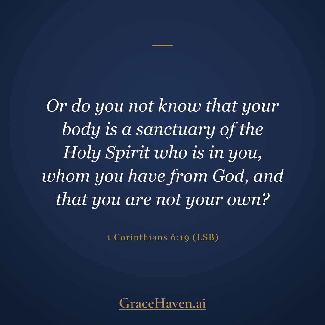 Scripture — 1 Corinthians 6:19