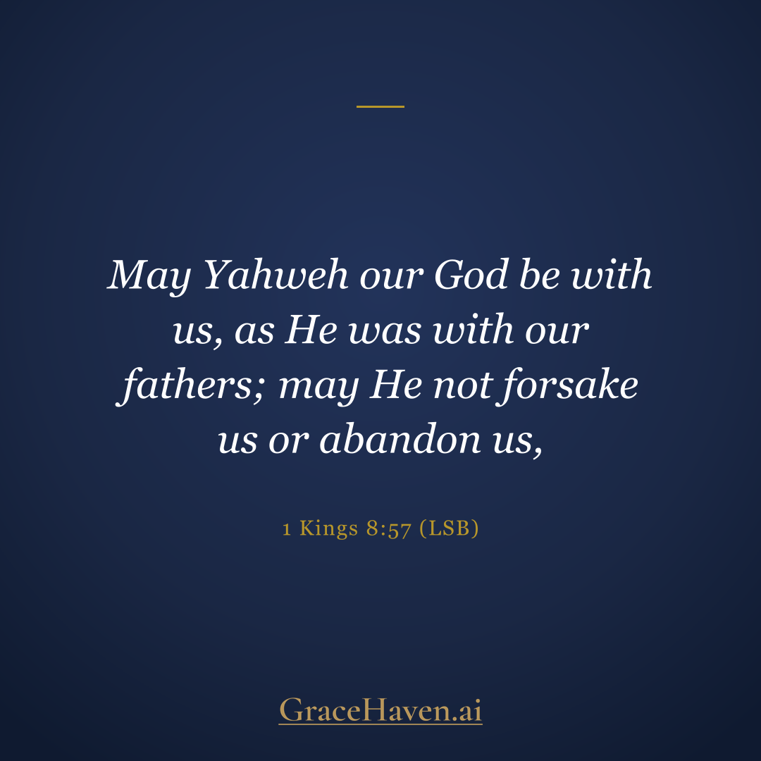 Scripture — 1 Kings 8:57
