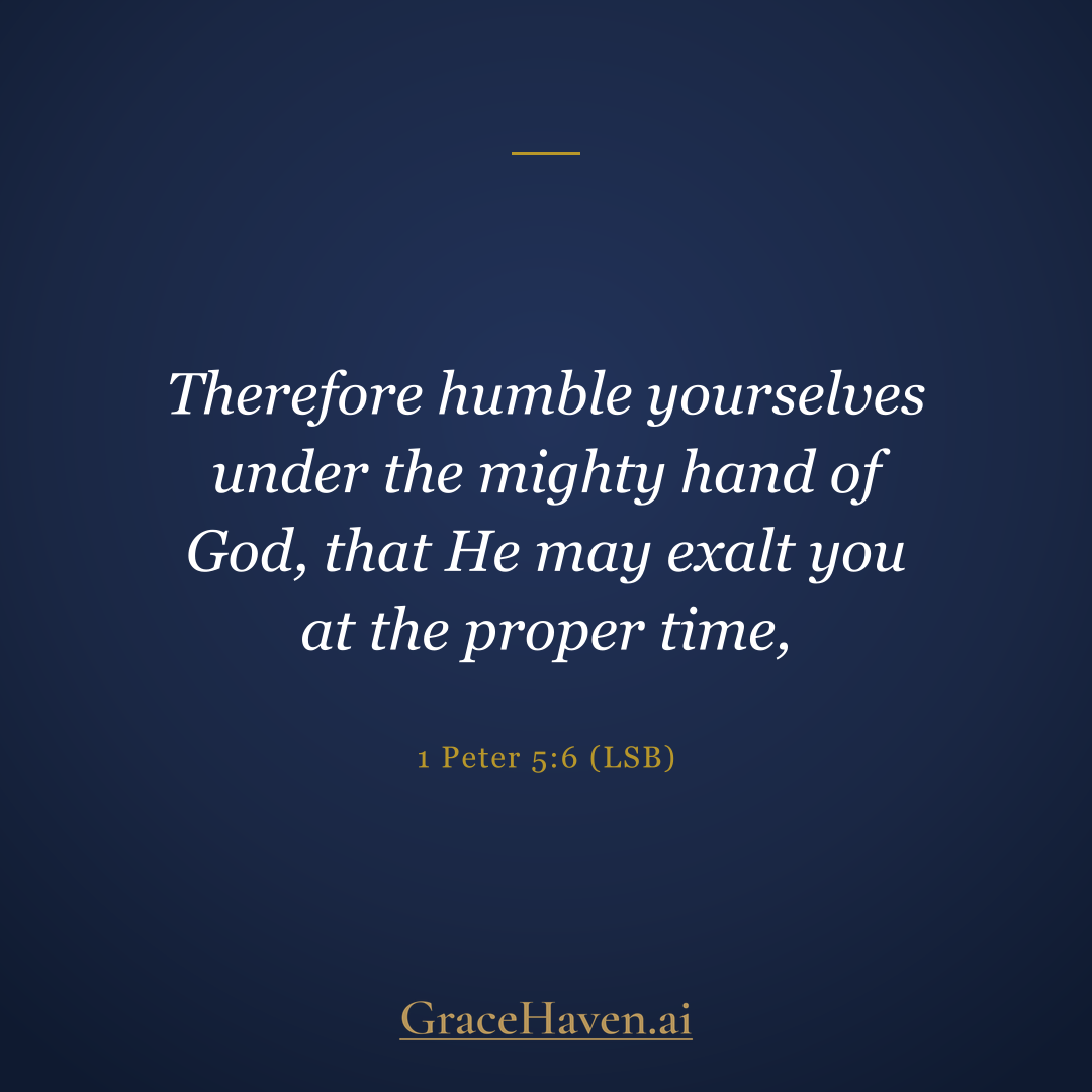 Scripture — 1 Peter 5:6