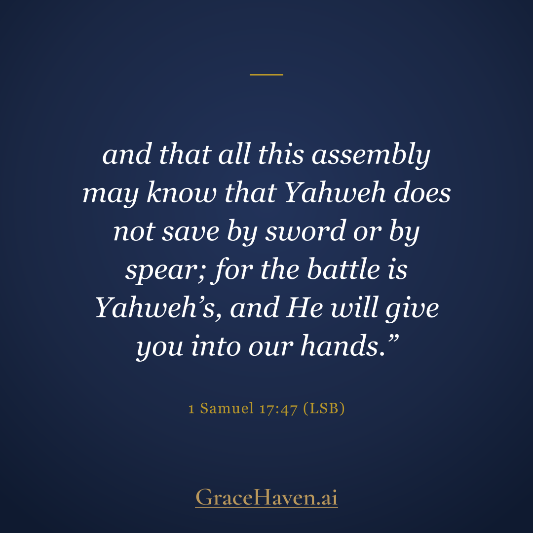 Scripture — 1 Samuel 17:47