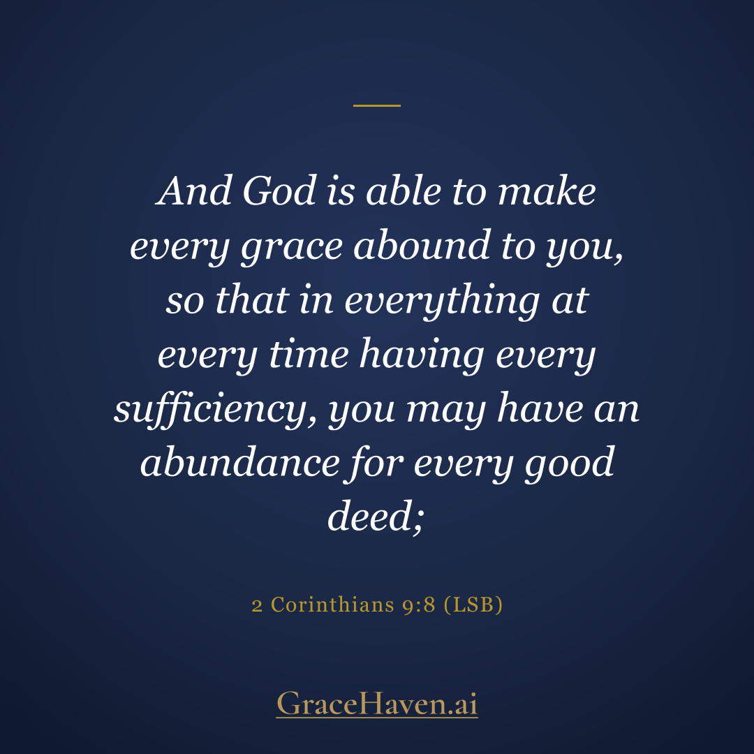 Scripture — 2 Corinthians 9:8