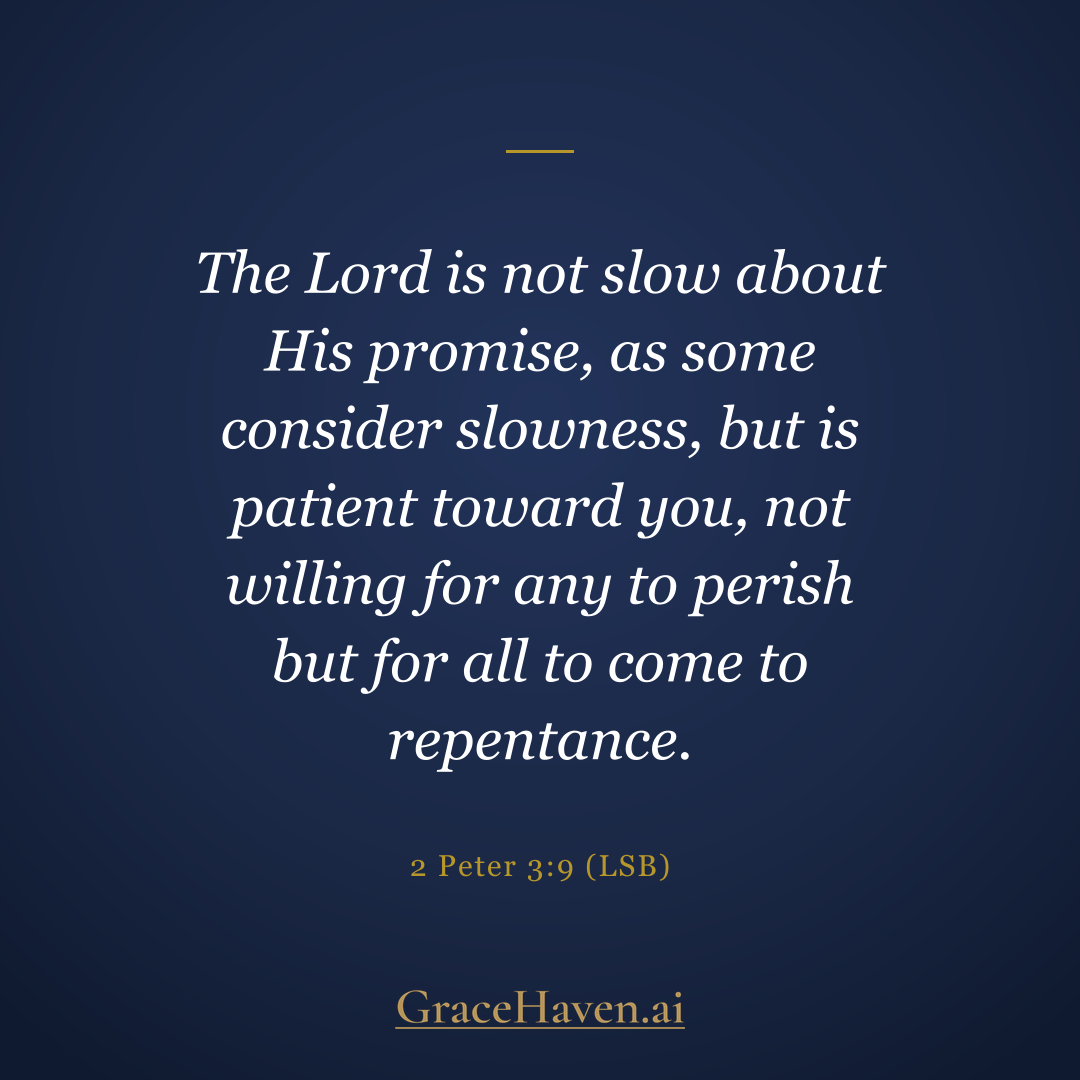 Scripture — 2 Peter 3:9